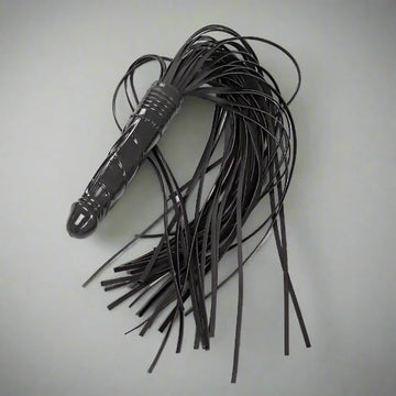 Dildo Handle Flogger - Black Fetish My Amazing Fantasy